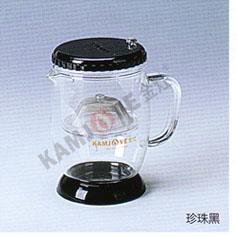 弹压式茶道杯tp-340(珍珠黑)350ml